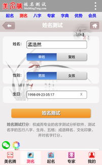 名字测试打分最准确生辰八字免费
